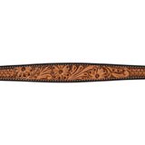 Floral Tooled Leather Collar