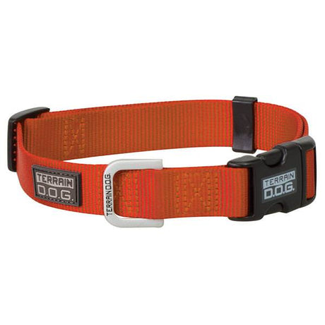 Nylon Adjustable Snap-N-Go Dog Collar, Small, Orange