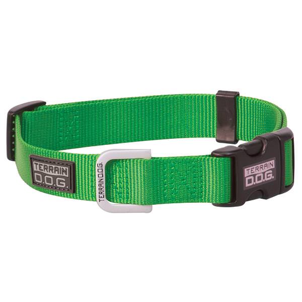 Nylon Adjustable Snap-N-Go Dog Collar, Small, Green