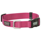 Nylon Adjustable Snap-N-Go Dog Collar, Small, Pink
