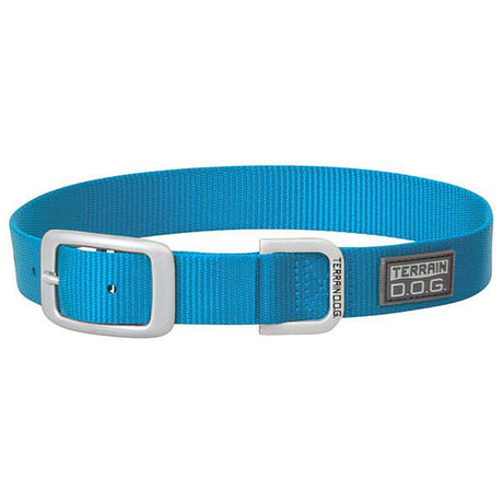 Nylon Single-Ply Dog Collar, Blue, 3/4" x 15"