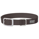 Nylon Single-Ply Dog Collar, Dark Gray, 3/4" x 15"