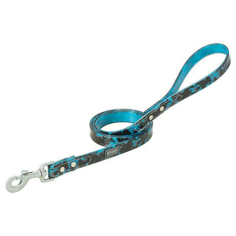 Brahma Webb® Clear Coat Leash, 3/4" x 4', Digital Blue