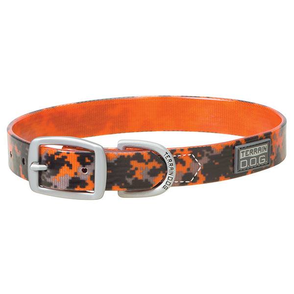 Brahma Webb® Clear Coat Collar, 3/4" x 17", Digital Orange