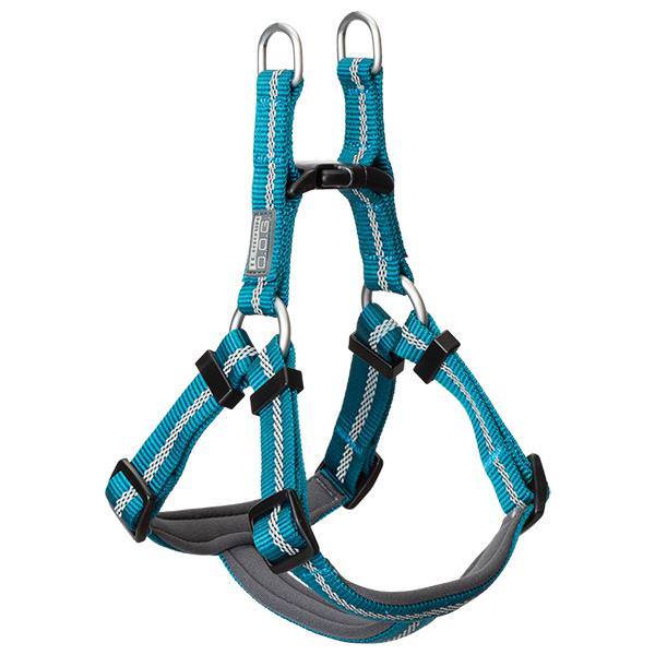 Reflective Neoprene Lined Dog Harness, Small, Blue Bay