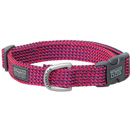 Elevation Snap-N-Go Collar, Raspberry/Navy, MD